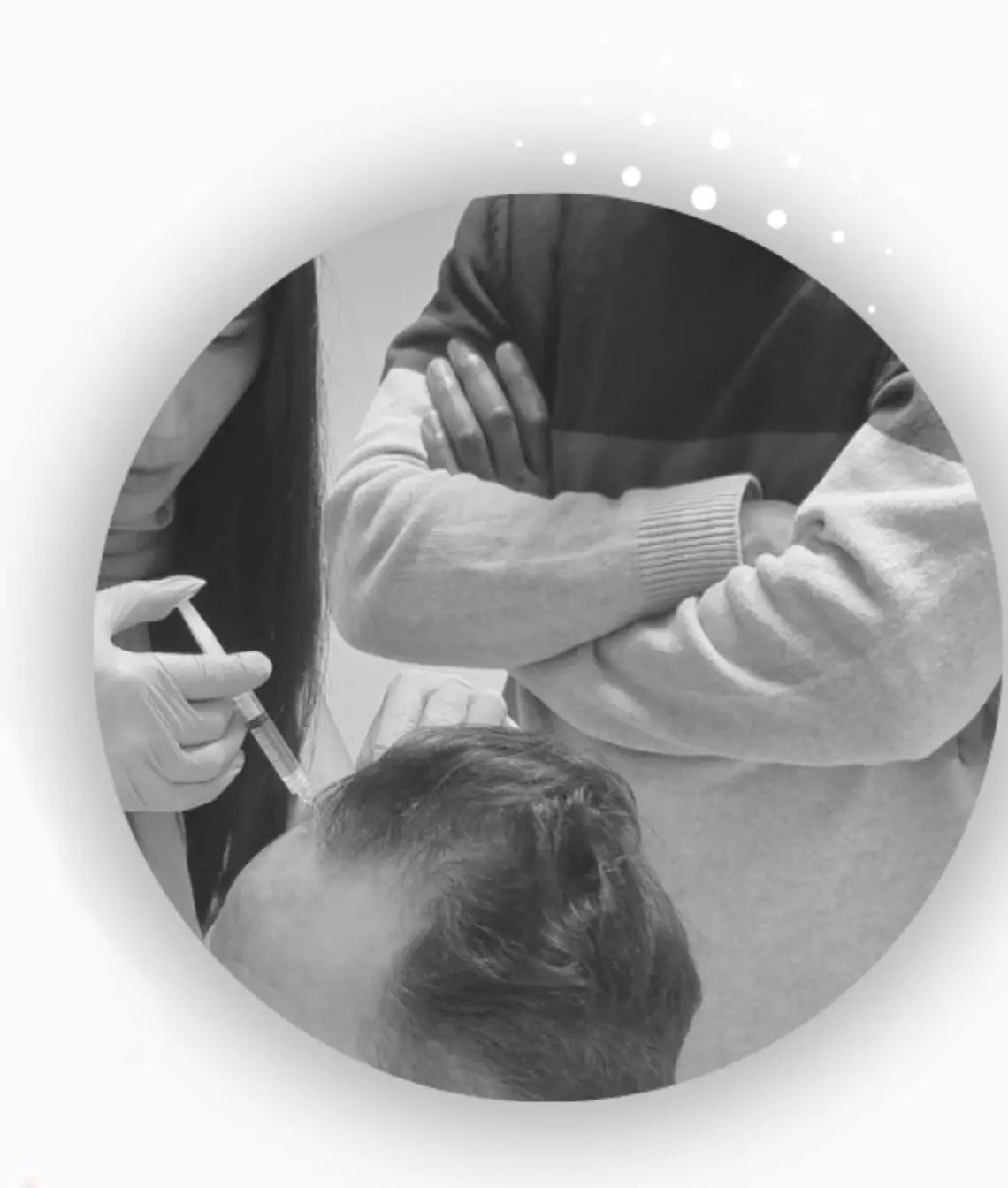 Supervised prp hair injection